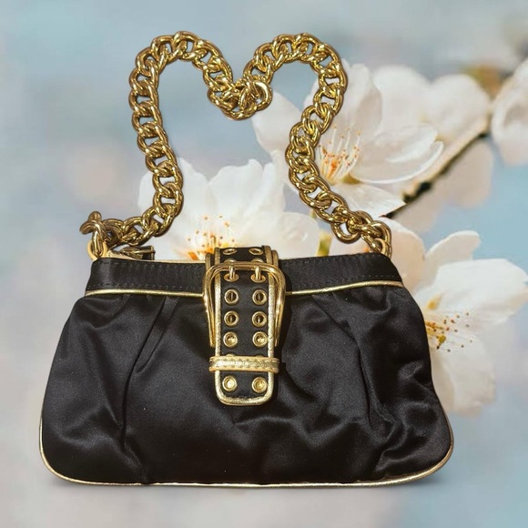 Y2K Nine West Satin Mini Shoulder Bag - Picture 2 of 9